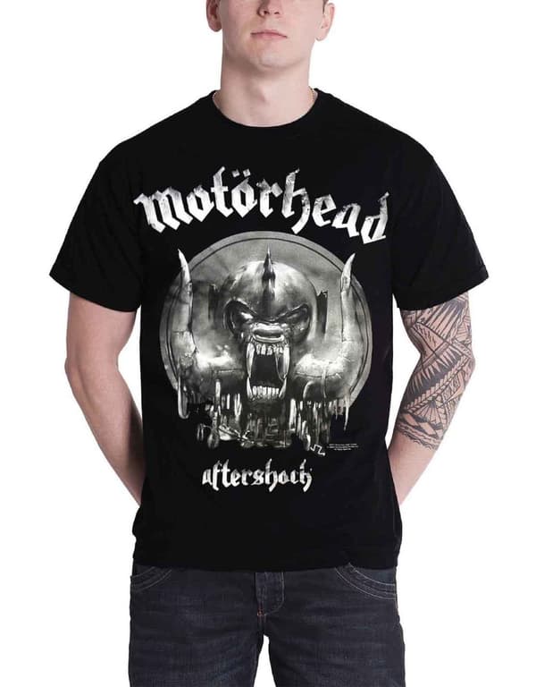 Motorhead T Shirt Aftershock War Pig mens Black Album Official