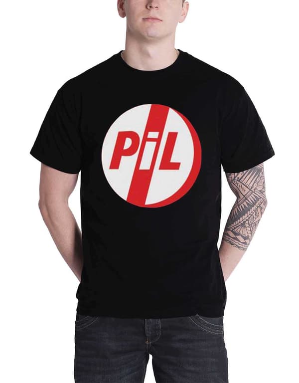 Public Image Limited T Shirt classic PIL band Logo Official punk mens black