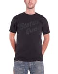 Miniatyrbild 1 av 4: Status Quo Black Vintage band Logo Official Mens T Shirt