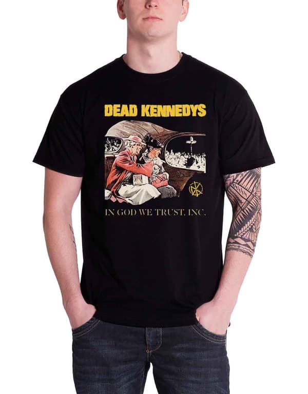 Dead Kennedys In God We Trust Official Mens Black T Shirt Black M