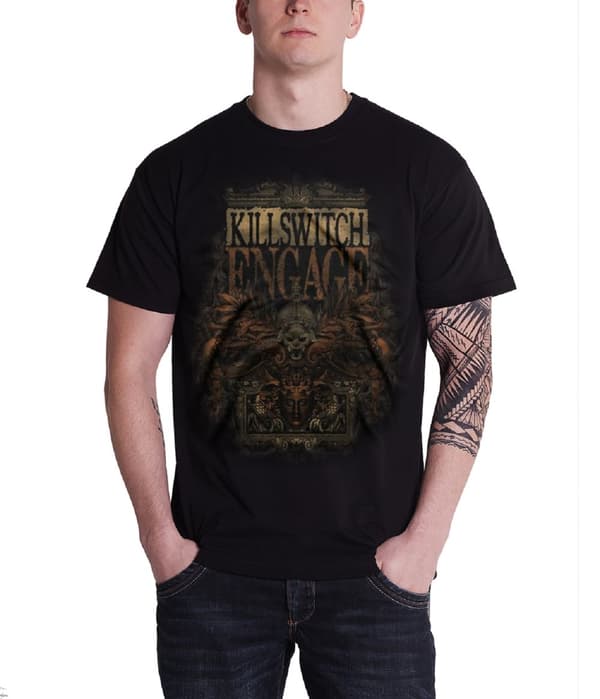 Killswitch Engage T Shirt Army distressed band logo Official Mens Black