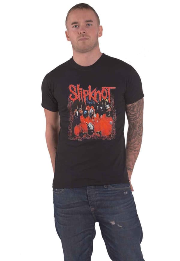 Official Slipknot T Shirt Paul Gray Band logo Metal Mens Black