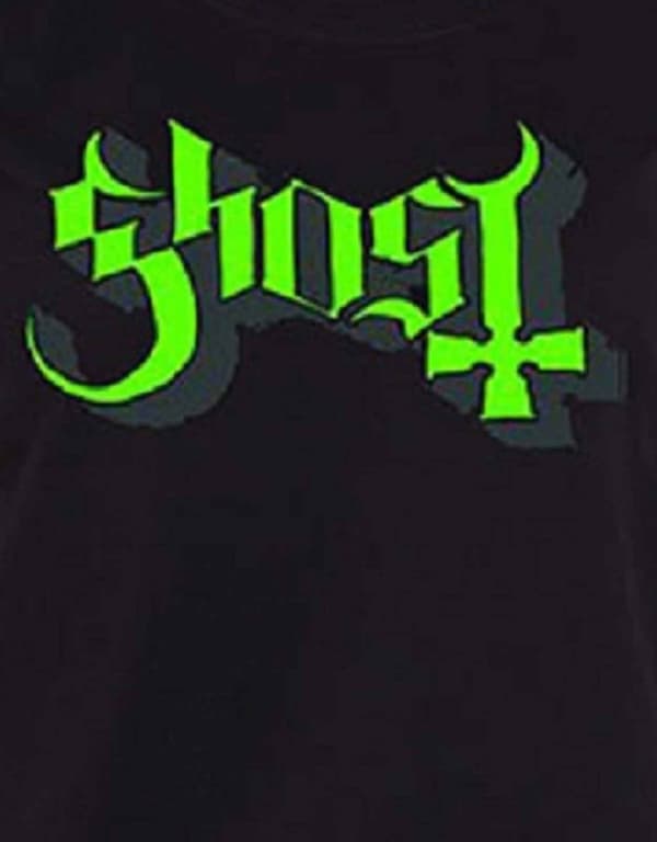 Ghost Green Keyline Logo Official Womens Skinny Fit T Shirt