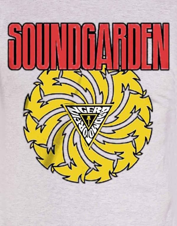 Soundgarden T Shirt Badmotorfinger band logo Official Mens Grey