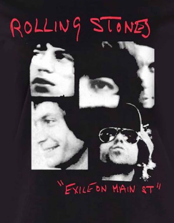 The Rolling Stones T Shirt Exile on Main Street Official Womens Black Skinny Fit