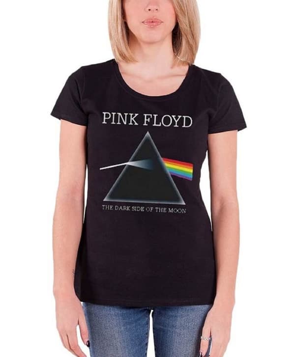 Pink Floyd T Shirt Dark Side Of The Moon Refract Official Womens Skinny Fit