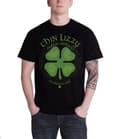 Miniatyrbild 1 av 4: Thin Lizzy T Shirt Four Leaf Clover Band Logo Official Mens Black T Shirt