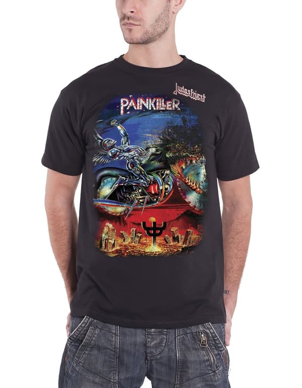 Judas Priest Painkiller Album Cover Official Mens Black T Shirt XL