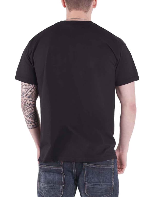 Motorhead T Shirt Lightning Red Wreath Warpig Band Logo Official Mens Black