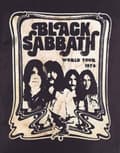 Miniatyrbild 3 av 4: Black Sabbath World Tour 78 Group Shot Official Unisex Black T Shirt