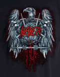 Miniatyrbild 3 av 4: Slayer Mens T Shirt Black Ammunition Eagle Anarchy band logo Official