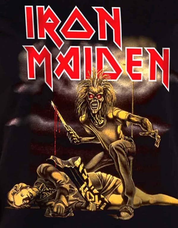 Iron Maiden T Shirt Sanctuary eddie slasher official womens skinny fit