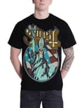 Miniatyrbild 1 av 4: Ghost T Shirt Statue of Liberty Skulled Papa Band Logo Official Mens Black