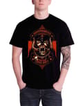 Miniatyrbild 1 av 4: Motorhead T Shirt Orange Ace of Spades Warpig Band Logo Official Mens Black