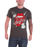 Miniatyrbild 1 av 4: The Rolling Stones T Shirt Vintage Tattoo Tongue Band Logo Official Mens Grey