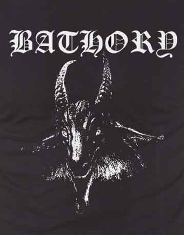 Bathory Goat Band Logo T Shirt