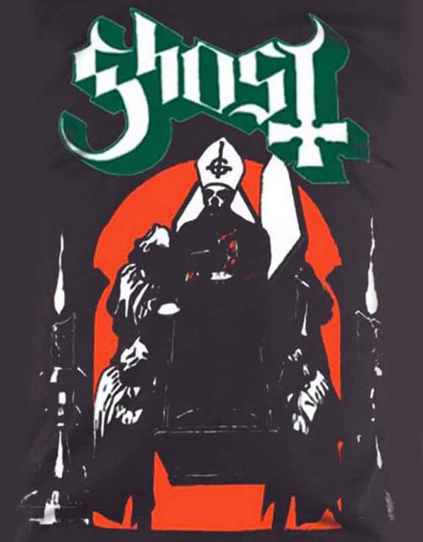 Ghost T Shirt Procession band Logo Opus Mens Black Official