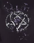 Miniatyrbild 3 av 4: HIM T Shirt Black Heartagram Crows Anarchy band logo Official Mens