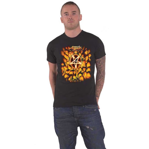 Anthrax Worship Music Official Mens Black T Shirt