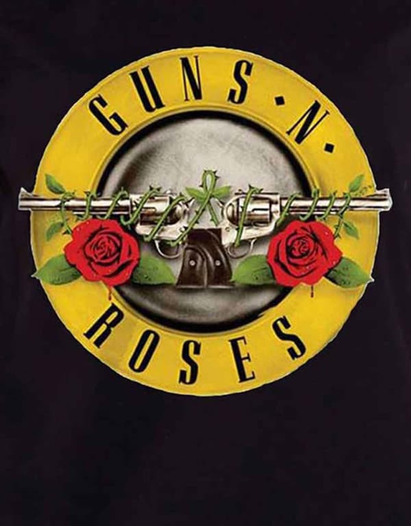 Guns N Roses T Shirt Classic Bullet Logo Official Womens Black Skinny Fit