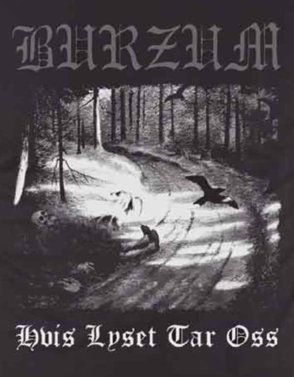 Burzum T Shirt Hvis Lyset Tar Oss band logo Official Mens Black
