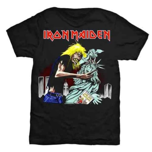 Iron Maiden T Shirt Eddie Beast Of York Liberty logo Official Black