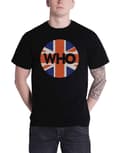 Miniatyrbild 1 av 4: The Who T Shirt Union Jack Circle Band Logo Official Mens Black
