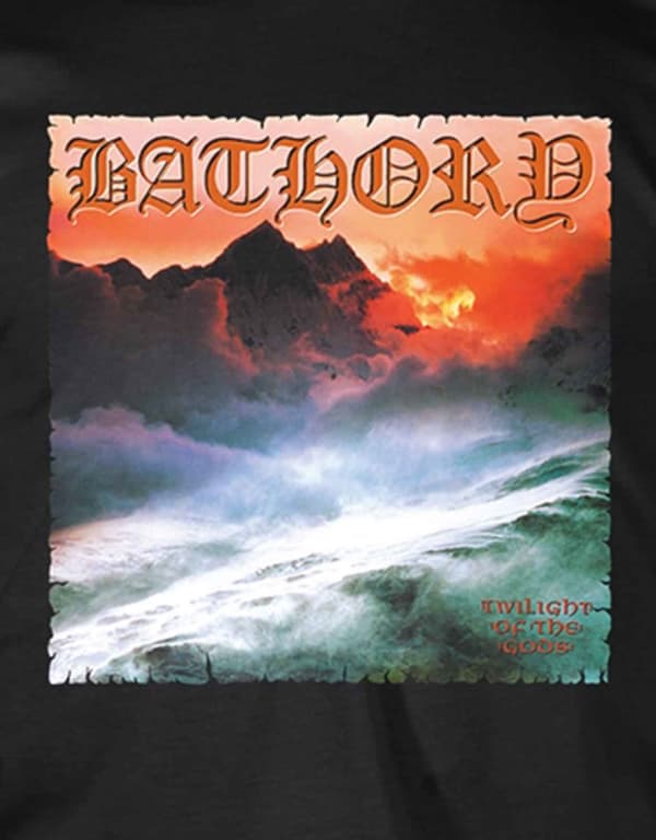 Bathory Twilight Of The Gods Official Mens Black T Shirt