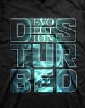 Miniatyrbild 3 av 4: Disturbed T Shirt Evolution Band Logo Official Mens Black