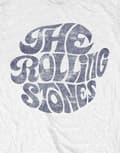 Miniatyrbild 3 av 5: The Rolling Stones T Shirt Vintage 70s Band Logo Official Mens White XXL
