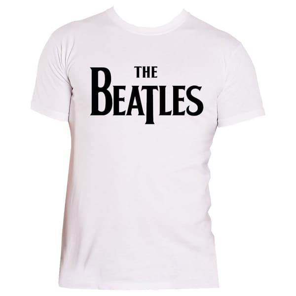The Beatles T Shirt Classic Drop T Band Logo Official Mens