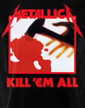 Miniatyrbild 3 av 4: Metallica T Shirt Kill Em All Tracks Band Logo Official Mens Black