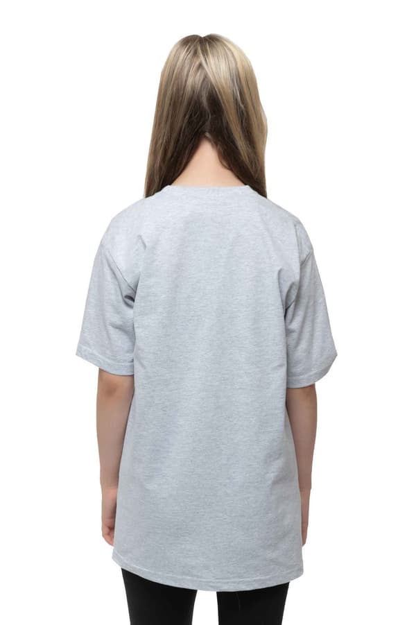 Queen Kids T Shirt Classic Crest Band Logo Official Heather Grey Ages 3-14yrs