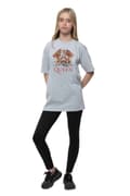 Miniatyrbild 2 av 4: Queen Kids T Shirt Classic Crest Band Logo Official Heather Grey Ages 3-14yrs