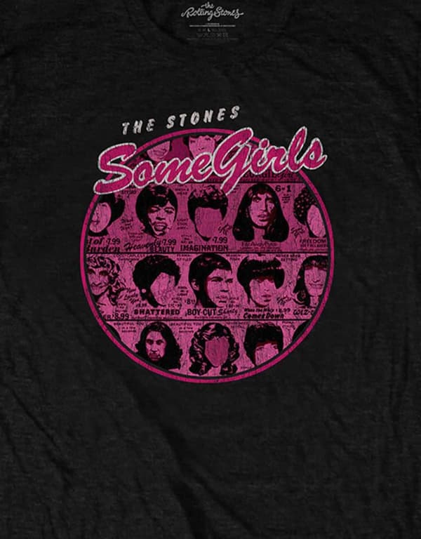 The Rolling Stones T Shirt Some Girls Circle Version Band Logo Official Mens