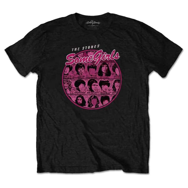 The Rolling Stones T Shirt Some Girls Circle Version Band Logo Official Mens