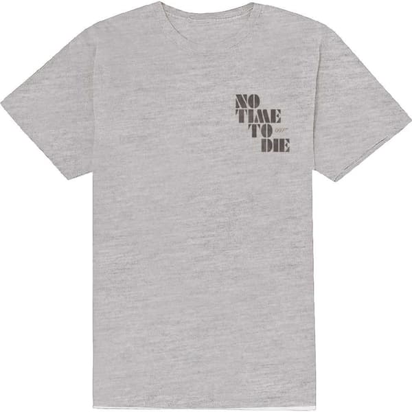 James Bond 007 Unisex T-Shirt: No Time To Die & Logo (Small)