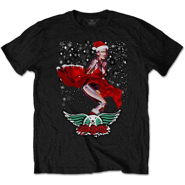 Aerosmith Unisex T-Shirt: Robo Santa (Medium)