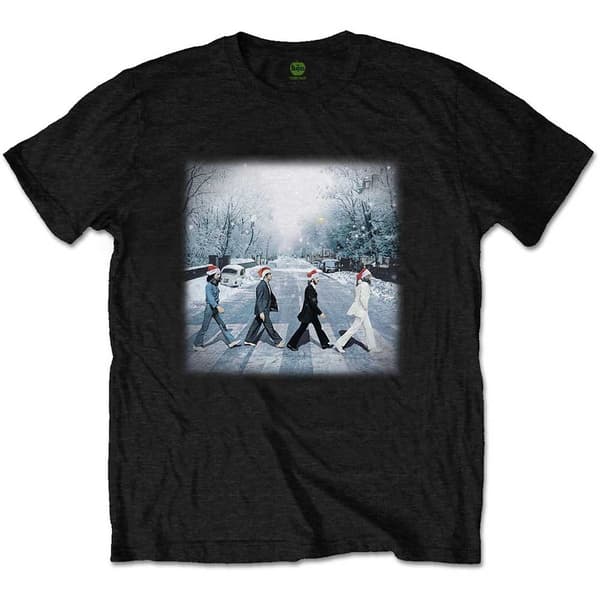 The Beatles Unisex T-Shirt: Abbey Christmas (Medium)