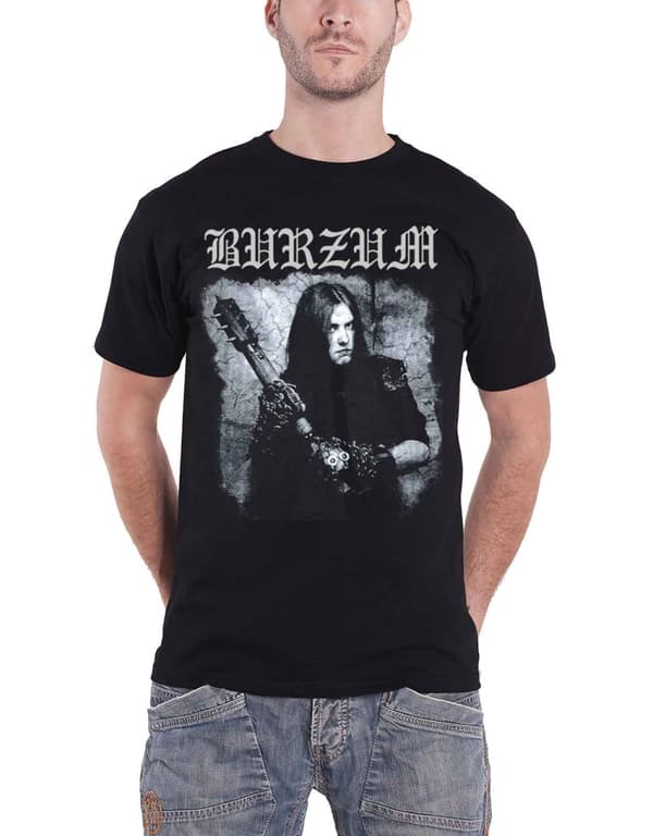 Burzum T Shirt Anthology 2018 Album cover Band logo Official Mens Black