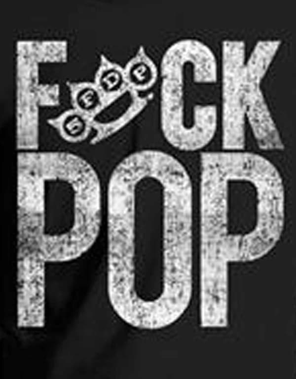 Five Finger Death Punch T Shirt F*ck Pop Band Logo Official Mens Black