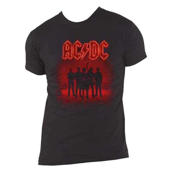 AC/DC T Shirt PWR UP Power Up Band Logo Back Print Official Unisex Black