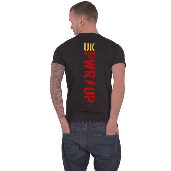 AC/DC T Shirt PWR UP Power Up Band Logo Back Print Official Unisex Black