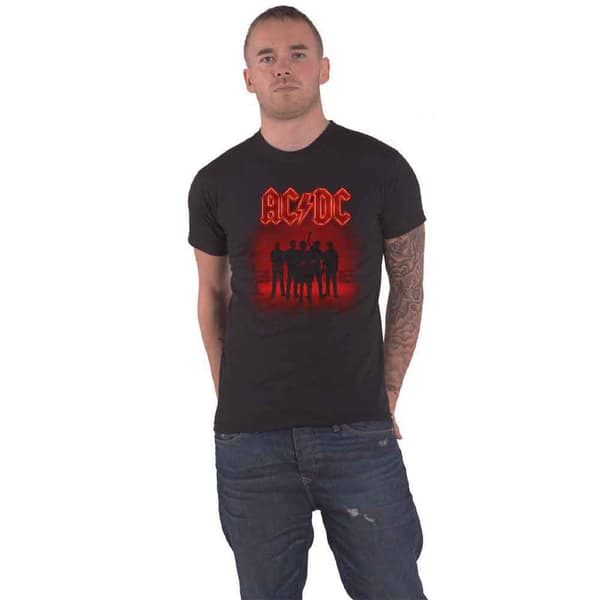 AC/DC T Shirt PWR UP Power Up Band Logo Back Print Official Unisex Black