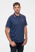 Miniatyrbild 1 av 5: AC/DC Polo Shirt Classic Band Logo Official Unisex Navy Blue