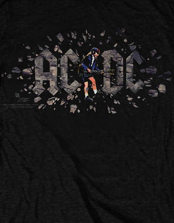 AC/DC T Shirt Those About To Rock band logo Official Unisex Black