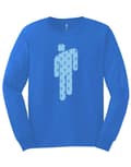 Miniatyrbild 4 av 4: Billie Eilish T Shirt Manonman Logo Official Mid Blue Long Sleeve Unisex