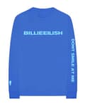 Miniatyrbild 2 av 4: Billie Eilish T Shirt Dont Smile at Me Logo Official Long Sleeve Unisex