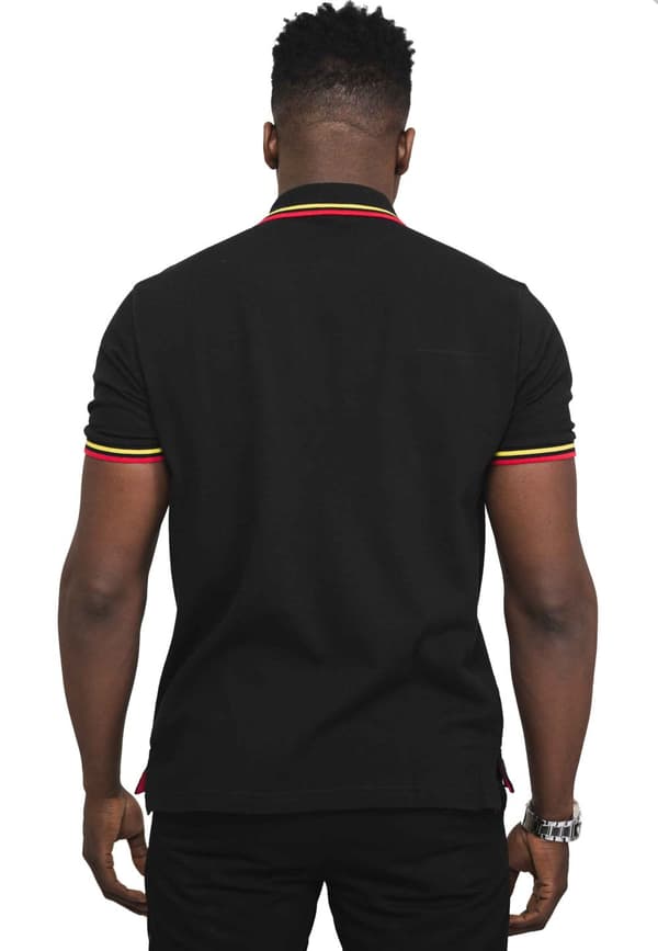 AC/DC Polo Shirt Classic Band Logo Official Mens Black