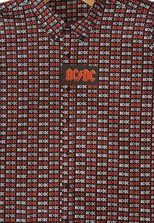 AC/DC Casual Shirt Classic Band Logo All over Print Official Mens